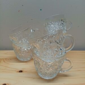 Vintage Anchor Hocking Arlington Punch Cup Set Of 7